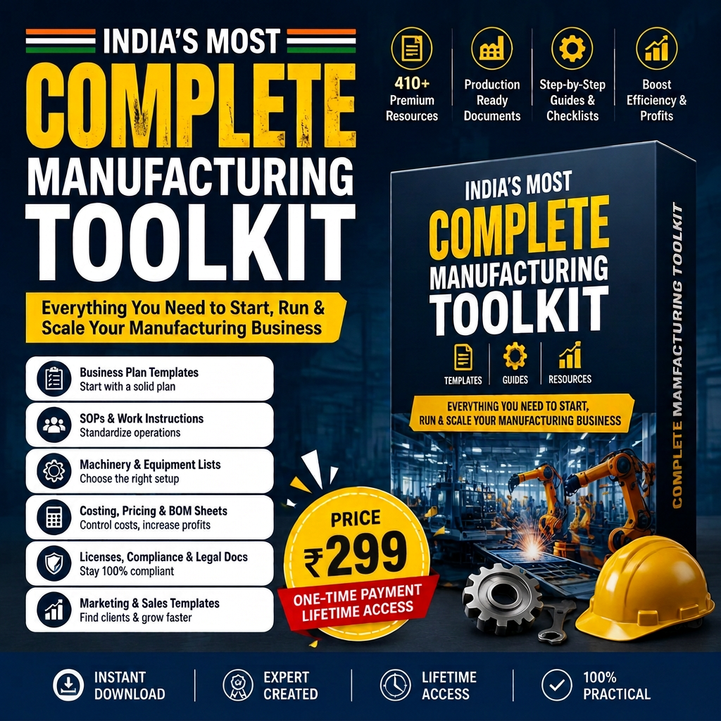 India's Most Complete Manufacturing Toolkit — 410+ resources for ₹299